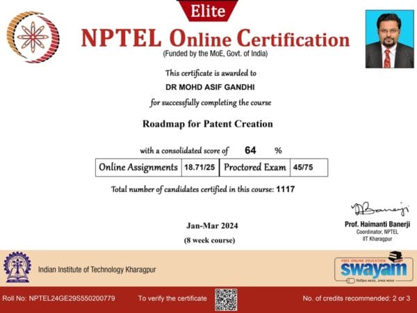 NPTEL-Certification-Roadmap for Patent Creation